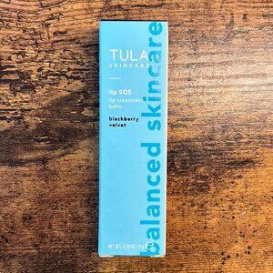 TULA Skincare Lip SOS Lip Treatment Balm Blackberry Velvet 0.28oz NIB Hydrating